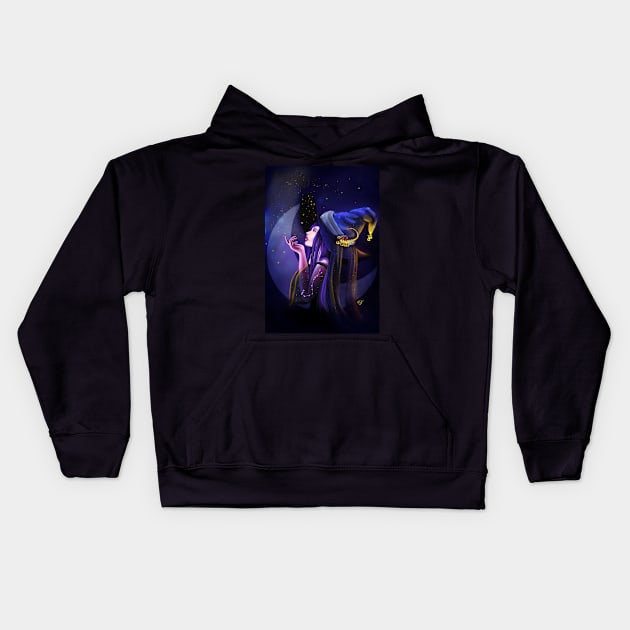 Cosmic Witch - scorpio Kids Hoodie by RebelliousArts